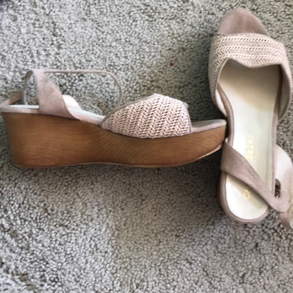 ANTHROPOLOGIE PLATFORM CLOG SANDALS